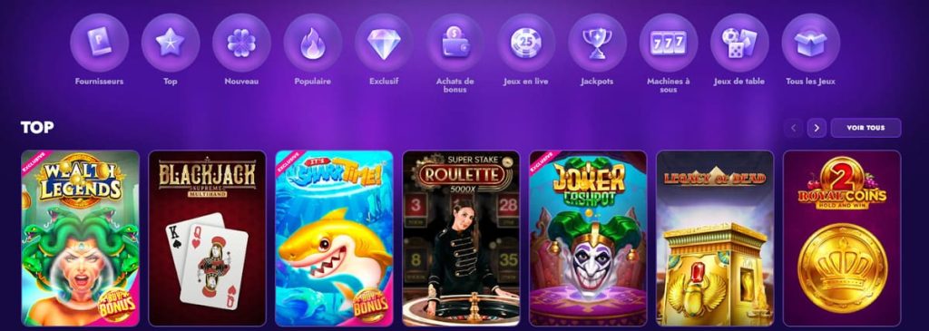 Polestar Casino jeux