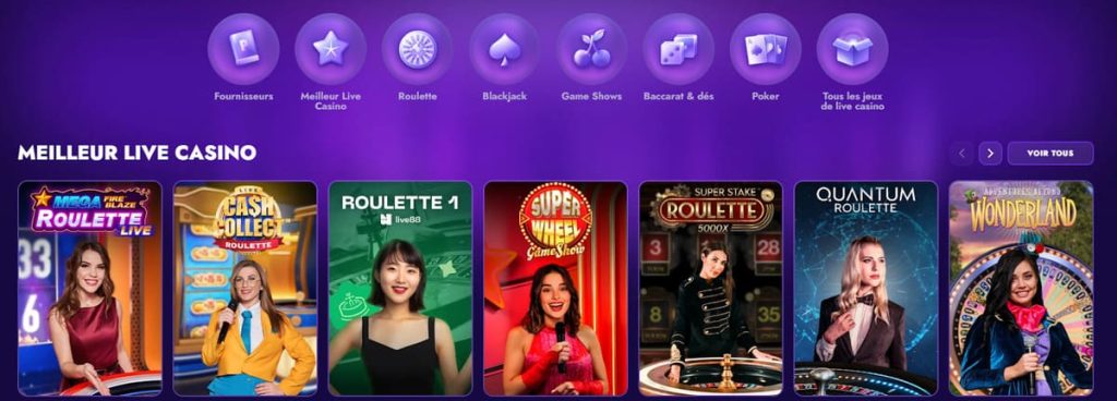 Polestar Casino jeux live